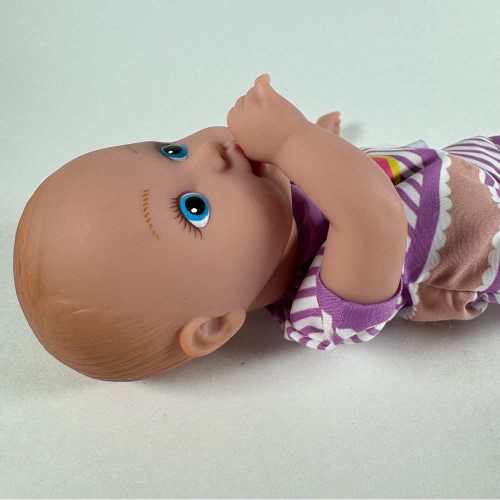 Charisma Brands Adora Baby Doll Splashtime Foam Beads 8" 2019 Purple Striped - Picture 9 of 11